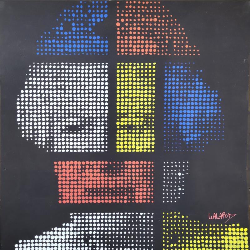 Gemälde Queen Mondrian  von Wawapod | Gemälde Pop-Art Acryl