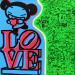 Painting LOVE by Belladone | Painting Pop-art Pop icons Acrylic Posca