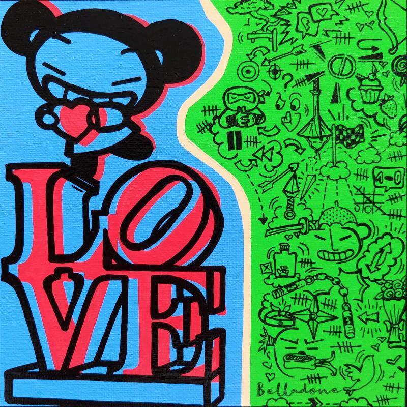 Painting LOVE by Belladone | Painting Pop-art Pop icons Acrylic Posca