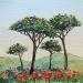 Gemälde Nature sauvage von Blandin Magali | Gemälde Figurativ Landschaften Öl