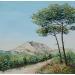 Painting Vers la sainte victoire by Blandin Magali | Painting Figurative Landscapes Oil
