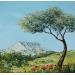 Painting Au printemps by Blandin Magali | Painting Figurative Landscapes Oil