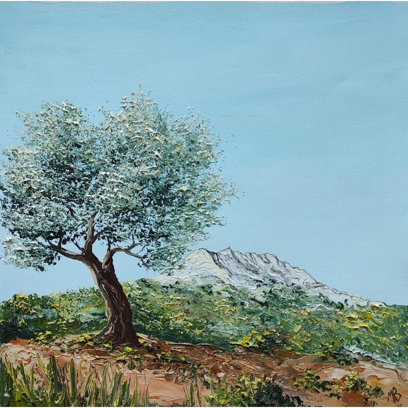 Painting Sérénité en Provence by Blandin Magali | Painting Figurative Oil Landscapes