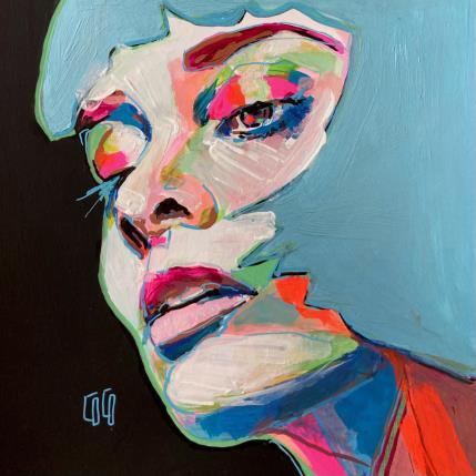 Painting Conversations Silencieuses : chromâme by Coco | Painting Figurative Acrylic, Ink Pop icons, Portrait