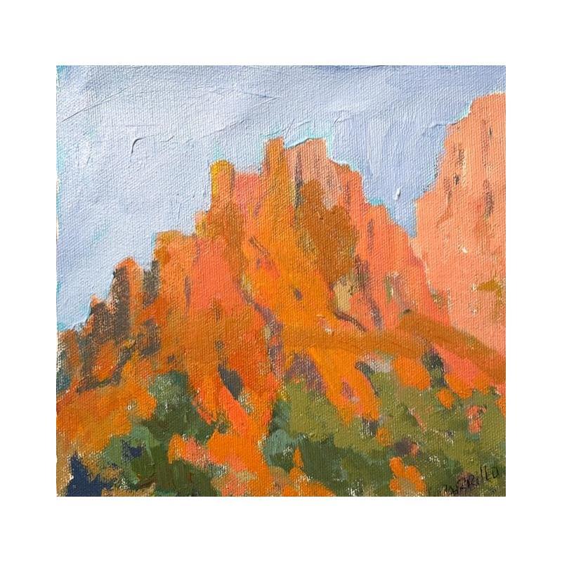Painting Bell Rock Trail by Carrillo Cindy  | Painting Figurative Landscapes Oil
