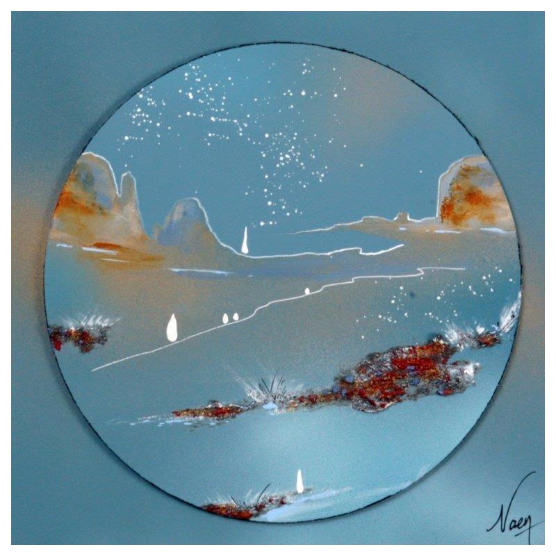 Painting C2426 by Naen | Painting Abstract Acrylic Landscapes, Minimalist