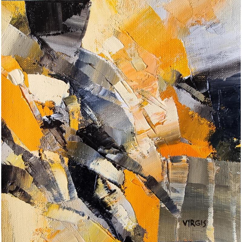 Painting A vibrant fusion by Virgis | Painting Abstract Oil