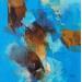 Peinture Beyond the sea par Virgis | Tableau Abstrait Minimaliste Huile