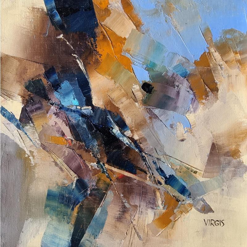 Painting Shards of time by Virgis | Painting Abstract Oil Minimalist