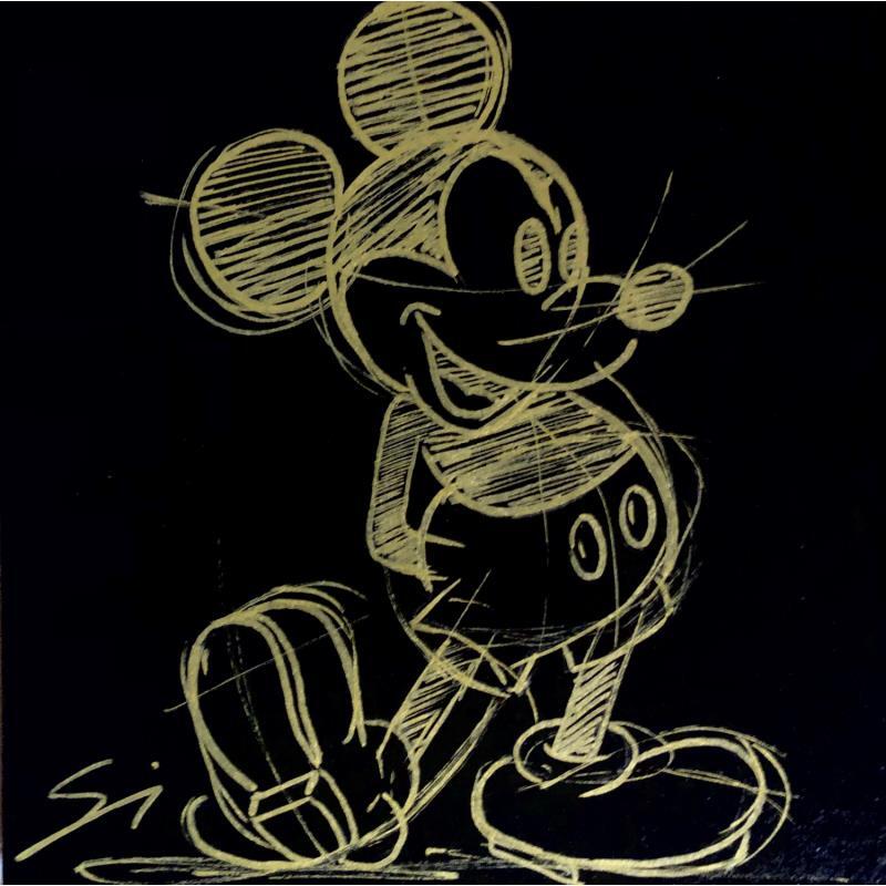 Painting MICKEY GOLD by Mestres Sergi | Painting Pop-art Acrylic Pop icons