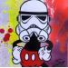 Painting MICKEY STAR WARS by Mestres Sergi | Painting Pop-art Pop icons Acrylic