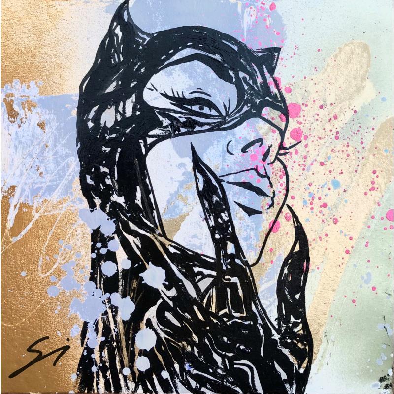 Painting CAT WOMAN by Mestres Sergi | Painting Pop art Acrylic Pop icons