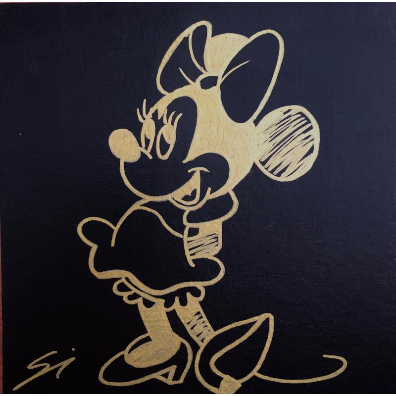 Painting MINNIE GOLD by Mestres Sergi | Painting Pop art Acrylic Pop icons