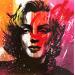 Painting MONROE by Mestres Sergi | Painting Pop-art Pop icons Acrylic