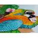 Painting ENAMORADO ENAMORADO by Geiry | Painting Subject matter Nature Animals Wood Acrylic Pigments Marble powder