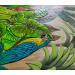 Peinture COSTA RICA par Geiry | Tableau Matiérisme Nature Animaux Bois Acrylique Pigments Poudre de marbre