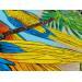 Painting GUYANE by Geiry | Painting Subject matter Nature Animals Wood Acrylic Pigments Marble powder