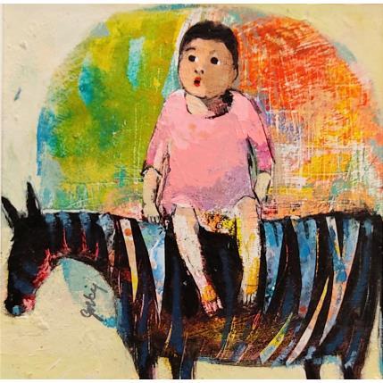 Gemälde M9 von Abiy | Gemälde Figurativ Öl Kinder, Tiere
