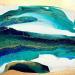 Gemälde 1382 PROFONDEUR MARINE von Depaire Silvia | Gemälde Abstrakt Landschaften Marine Minimalistisch Metall Acryl Blattgold