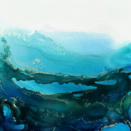 Painting 1286 POESIE MARINE by Depaire Silvia | Painting Abstract Acrylic, Ink, Metal Landscapes, Marine, Minimalist