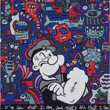 Painting The sailor Man by Fanny | Painting Street art Posca, Wood Pop icons