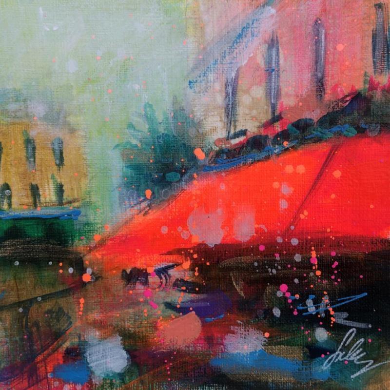 Painting Mon quartier by Solveiga | Painting Figurative Urban Acrylic