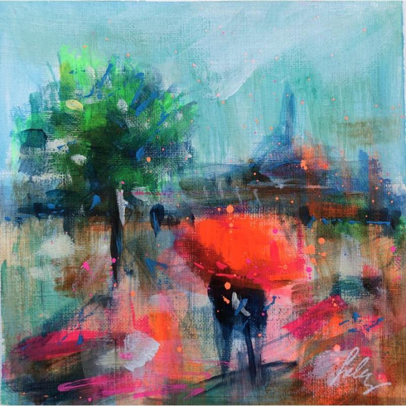 Painting Romantique by Solveiga | Painting Figurative Acrylic Urban
