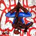 Peinture Spiderman par Cornée Patrick | Tableau Pop-art Portraits Cinéma Icones Pop