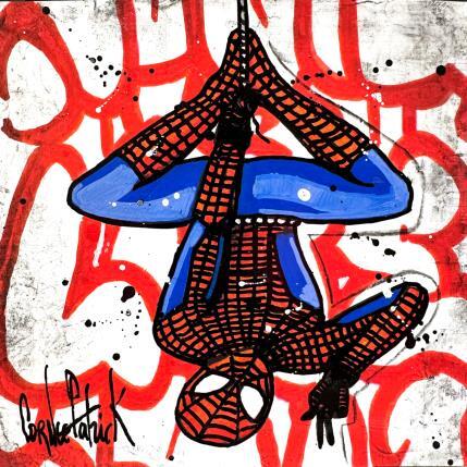 Peinture Spiderman par Cornée Patrick | Tableau Pop-art Cinéma, Icones Pop, Portraits