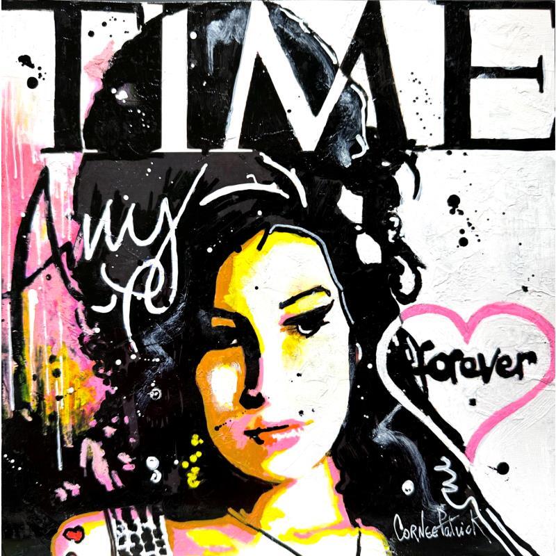 Painting Amy Winehouse forever by Cornée Patrick | Painting Pop-art Music, Pop icons, Portrait