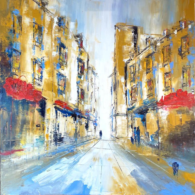 Painting Il était 16h15 by Raffin Christian | Painting Figurative Acrylic, Oil Urban