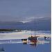 Painting Marée basse by Chevalier Lionel | Painting Figurative Marine Minimalist Acrylic