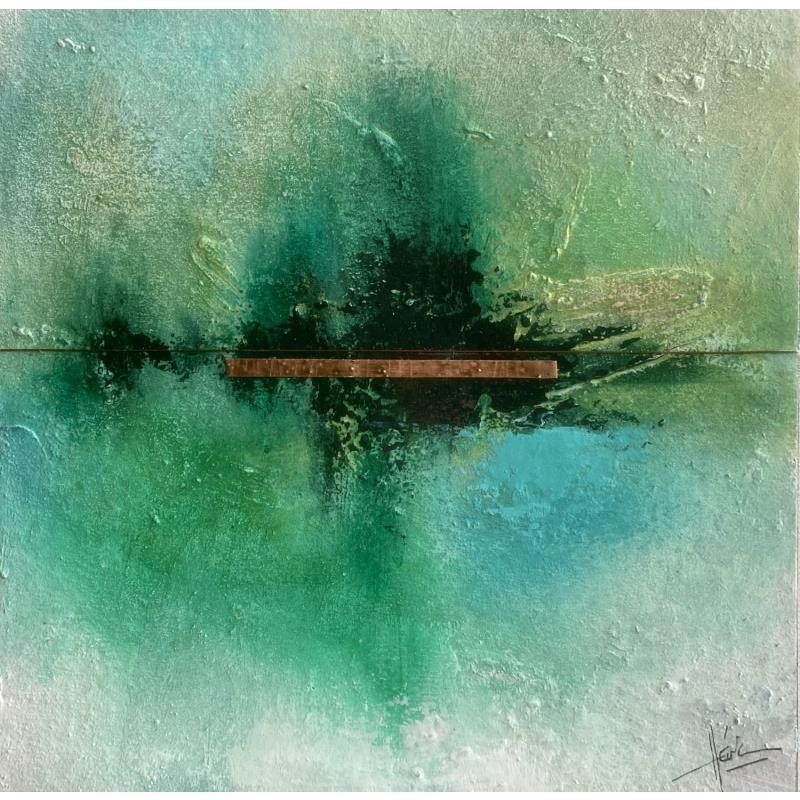 Painting Abstraction #1665 by Hévin Christian | Painting Abstract Minimalist Oil Acrylic