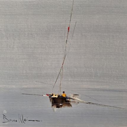 Painting Pêcheur 1 by Klein Bruno | Painting Figurative Oil Marine, Pop icons
