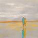 Painting En bord de mer by Klein Bruno | Painting Figurative Minimalist Oil