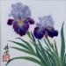 Painting Iris by Tayun | Painting Figurative Nature Watercolor