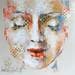 Peinture Mademoiselle par Pivot-Iafrate Anne | Tableau Figuratif Mixte Portraits