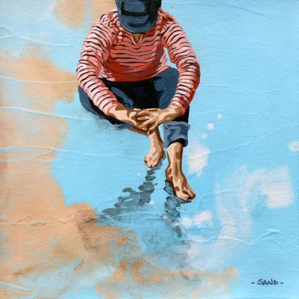 Painting introspection de casquette by Sand | Painting Figurative Acrylic Life style, Marine, Pop icons