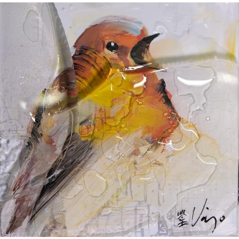 Painting OISEAU by Viejo Philippe  | Painting Pop-art Acrylic Animals