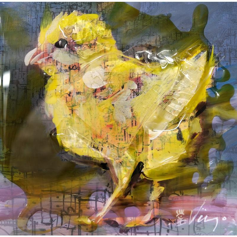 Gemälde POUSSIN von Viejo Philippe  | Gemälde Pop-Art Acryl, Harz Tiere