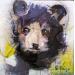 Painting OURSON by Viejo Philippe  | Painting Pop-art Animals Acrylic Resin