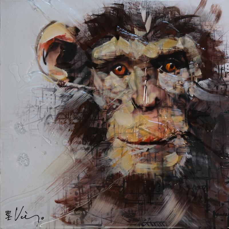 Painting CHITA by Viejo Philippe  | Painting Figurative Acrylic, Resin Animals