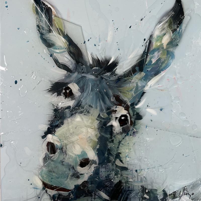 Painting ANE by Viejo Philippe  | Painting Figurative Animals Acrylic Resin