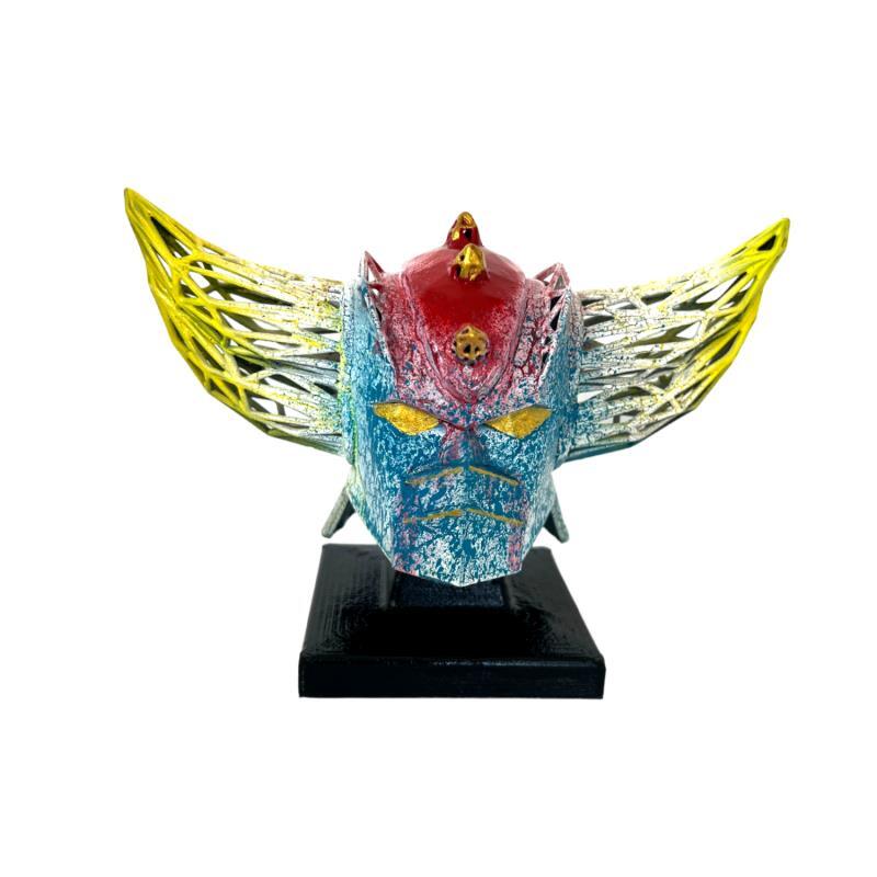 Sculpture ANGEL GOLDO HELMET by Julien Mikhel Ydeasigner | Sculpture  Resin