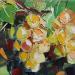 Painting White grapes by Lunetskaya Elena | Painting Figurative Landscapes Nature Minimalist Oil