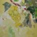 Painting Sunny grapes by Lunetskaya Elena | Painting Figurative Landscapes Nature Minimalist Oil