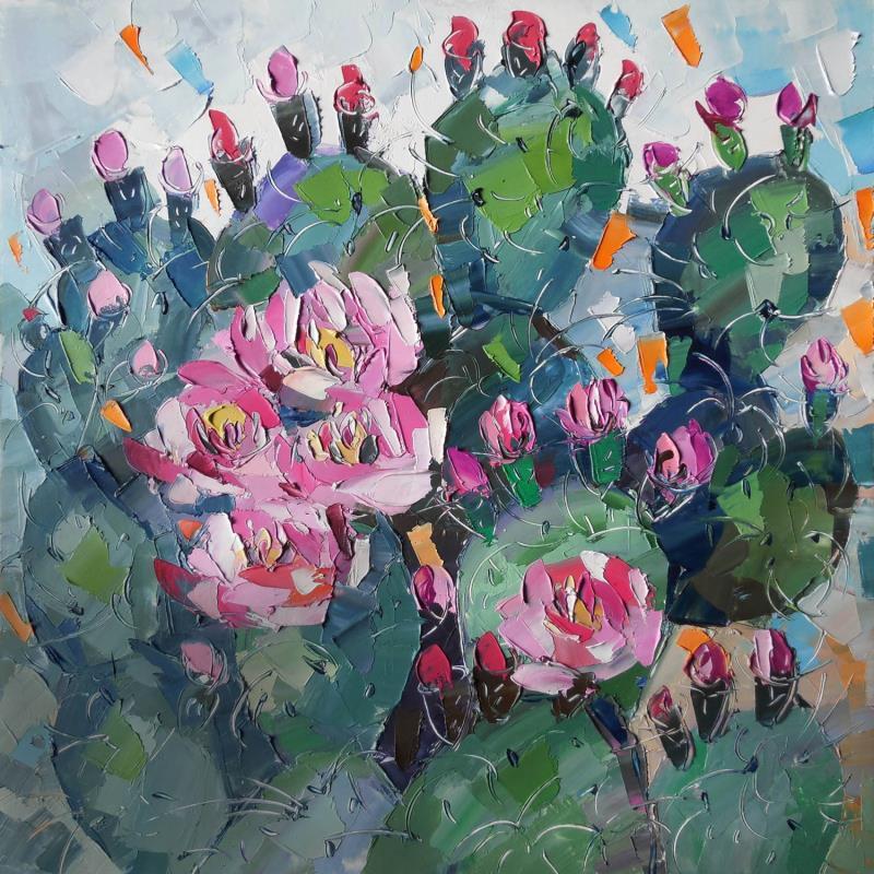 Painting Springtime by Lunetskaya Elena | Painting Impressionism Oil Landscapes, Minimalist, Nature