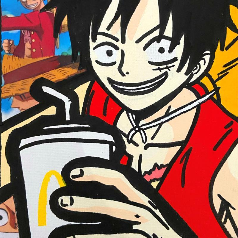 Painting Luffy Mcdonald's by Kalo | Painting Pop art Acrylic, Gluing Pop icons