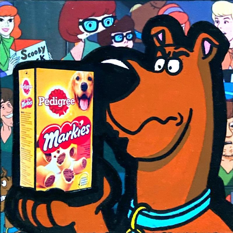 Peinture Scooby-Doo Croquette par Kalo | Tableau Pop art Acrylique, Collage Icones Pop