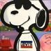 Peinture Snoopy Levis par Kalo | Tableau Pop-art Icones Pop